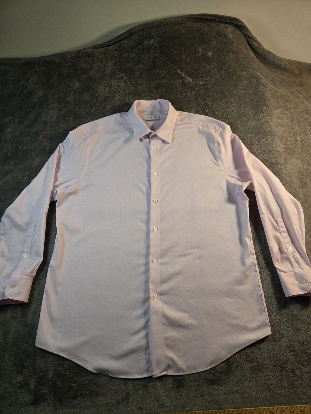Calvin Klein Men's Pale Pink Dress Shirt